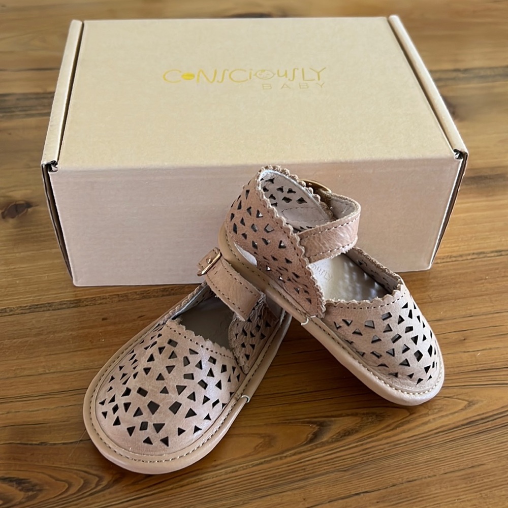 Consciously baby soft sole sandals